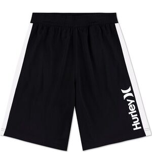 Hurley Boys Black Mesh Shorts, Youth small NEW